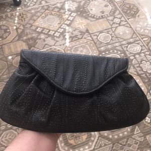 Lauren Merkin Textured Black Clutch
